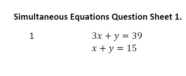 Questions on simultaneous linear equations